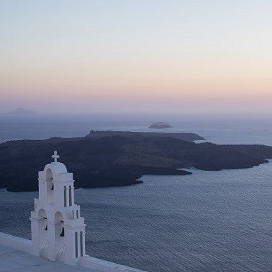 Meer in Griechenland beim Sonnenuntergang.  