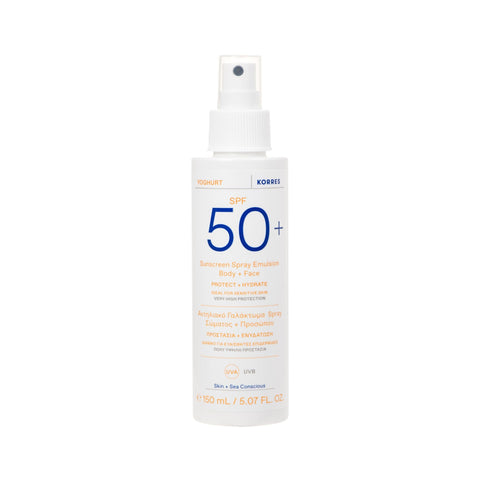 Yoghurt Sonnenspray-Emulsion für Gesicht und Körper SPF50+